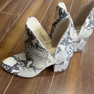 Steve Madden Snake Skin Booties